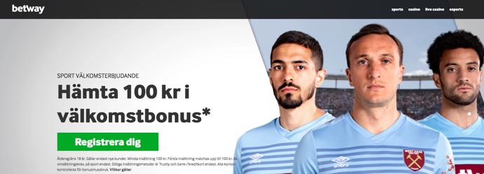 Hämta 100 kr i välkomstbonus