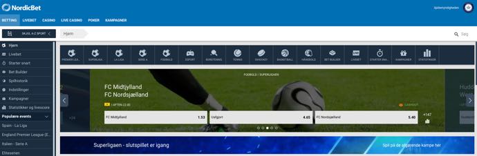 Nordicbet - livebet